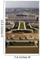 Aerial Photograph Pentagon with Wall Decal Design 1