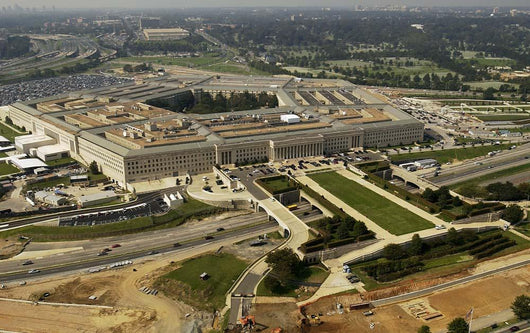 Aerial Photograph Pentagon with Wall Decal Design 2