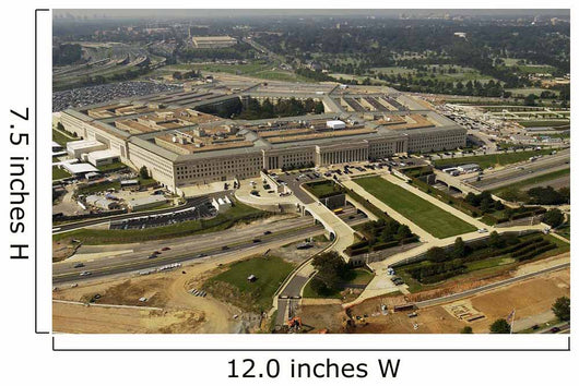 Aerial Photograph Pentagon with Wall Decal Design 2