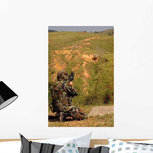 Petty Officer Fires off Wall Decal