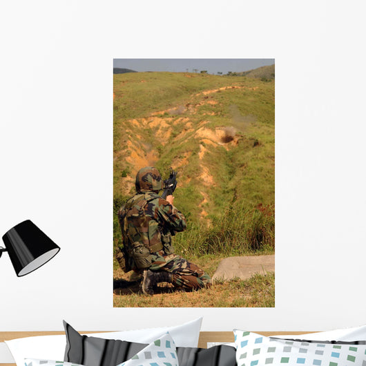 Petty Officer Fires off Wall Decal