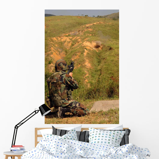 Petty Officer Fires off Wall Decal