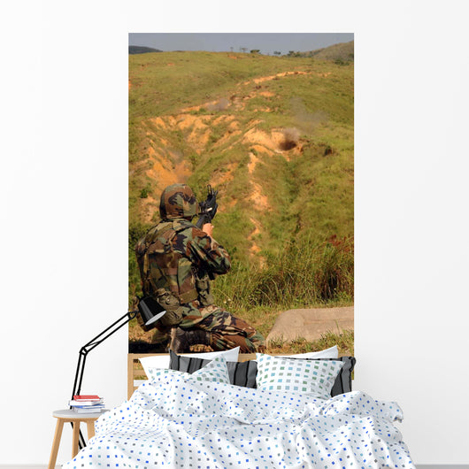 Petty Officer Fires off Wall Decal