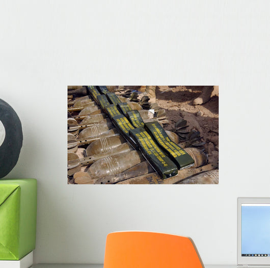 Scattered Artillery Assigned to Wall Decal