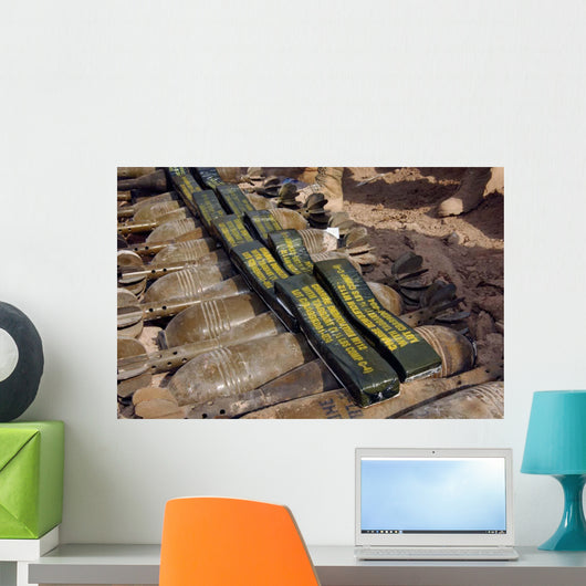 Scattered Artillery Assigned to Wall Decal