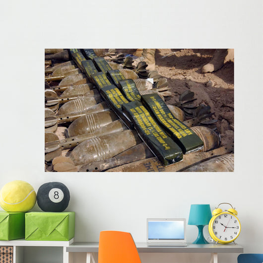 Scattered Artillery Assigned to Wall Decal