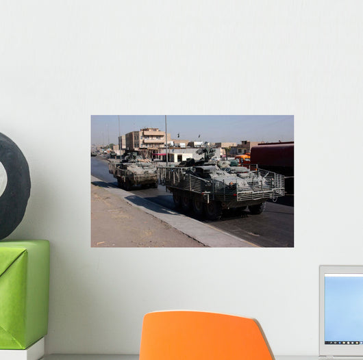 Us Army Soldiers Patrolling Wall Decal