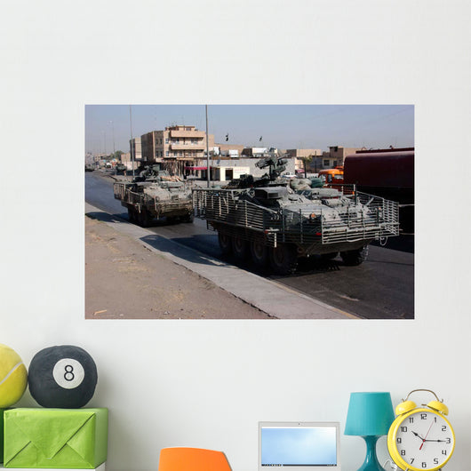 Us Army Soldiers Patrolling Wall Decal