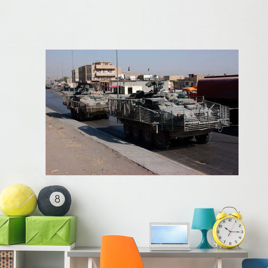 Us Army Soldiers Patrolling Wall Decal