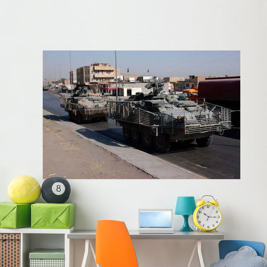 Us Army Soldiers Patrolling Wall Decal