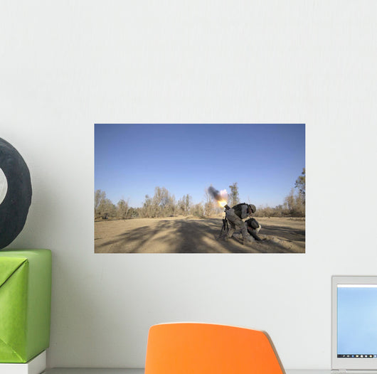 Us Army Soldiers Firing Wall Decal Design 1