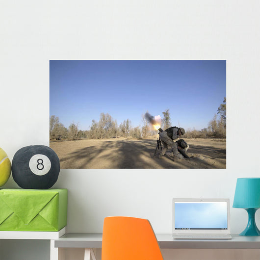 Us Army Soldiers Firing Wall Decal Design 1