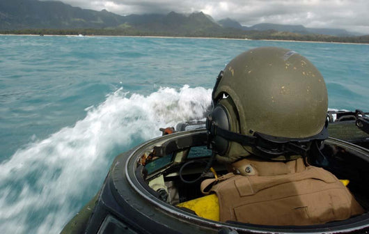 Us Marine Driving Amphibious Wall Decal