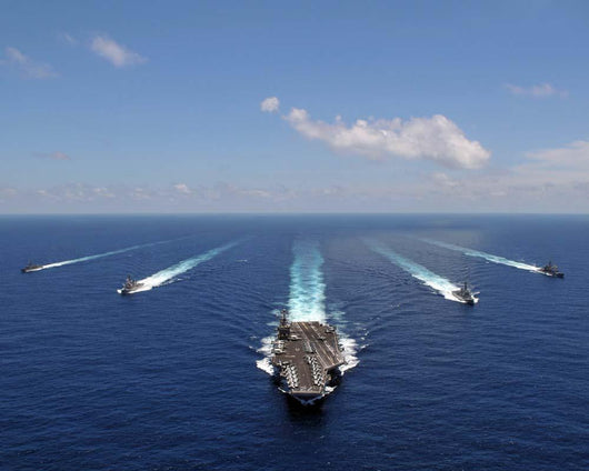 Aircraft Carrier Uss Abraham Wall Decal Design 1