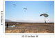 Freefall Parachute Jumpers Approaching Wall Decal