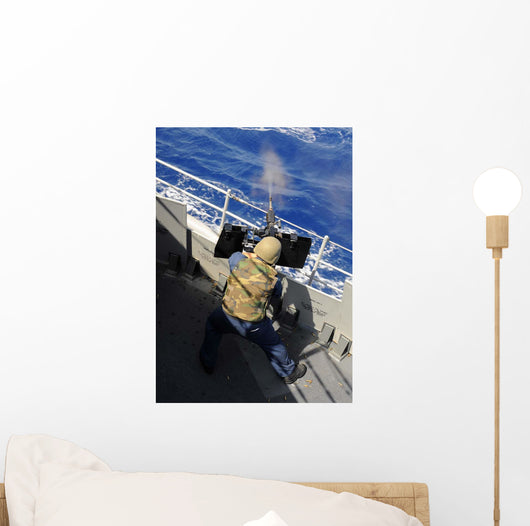 Gunners Mate Firing 50 Wall Decal