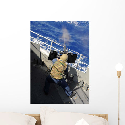 Gunners Mate Firing 50 Wall Decal