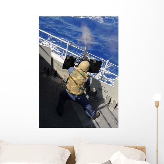 Gunners Mate Firing 50 Wall Decal