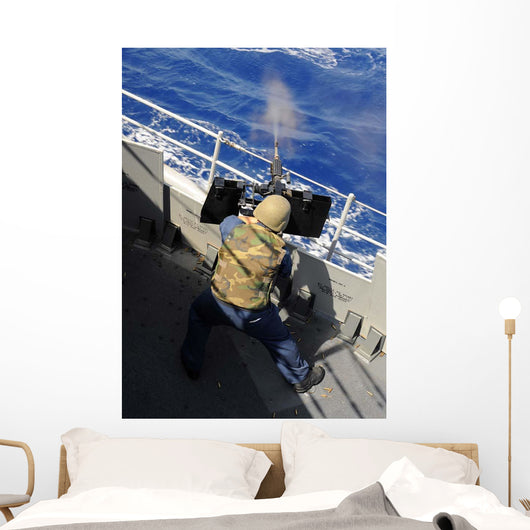 Gunners Mate Firing 50 Wall Decal