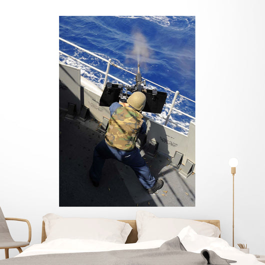 Gunners Mate Firing 50 Wall Decal