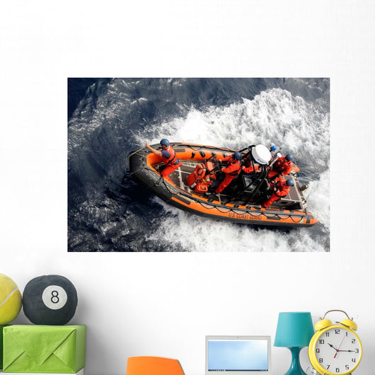 Sailors Conducting Small Boat Wall Decal