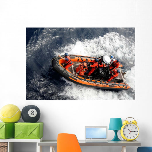 Sailors Conducting Small Boat Wall Decal
