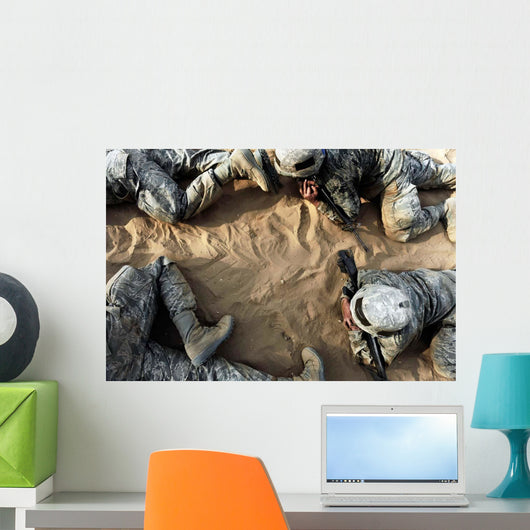High Angle Basic Trainees Wall Decal