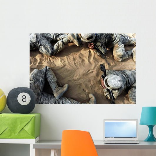 High Angle Basic Trainees Wall Decal