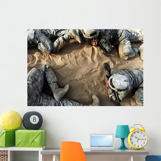 High Angle Basic Trainees Wall Decal