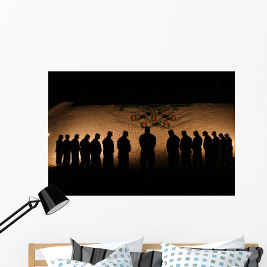 Us Marines Bowing Their Wall Decal