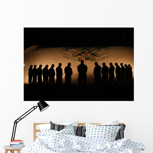 Us Marines Bowing Their Wall Decal