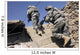 Soldiers Running up Staircase Wall Decal