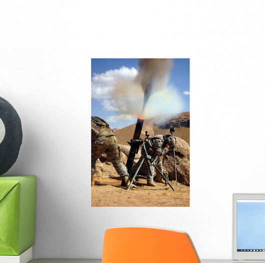 Us Army Soldiers Firing Wall Decal Design 2