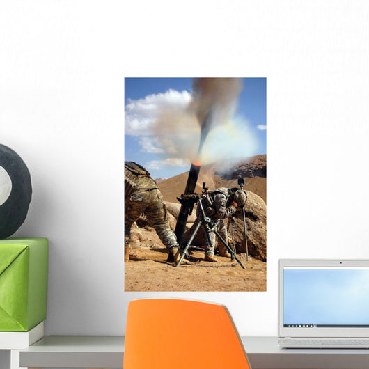 Us Army Soldiers Firing Wall Decal Design 2