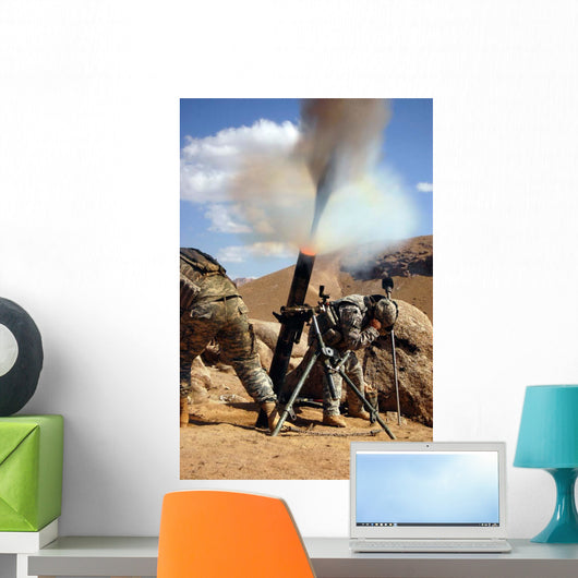 Us Army Soldiers Firing Wall Decal Design 2