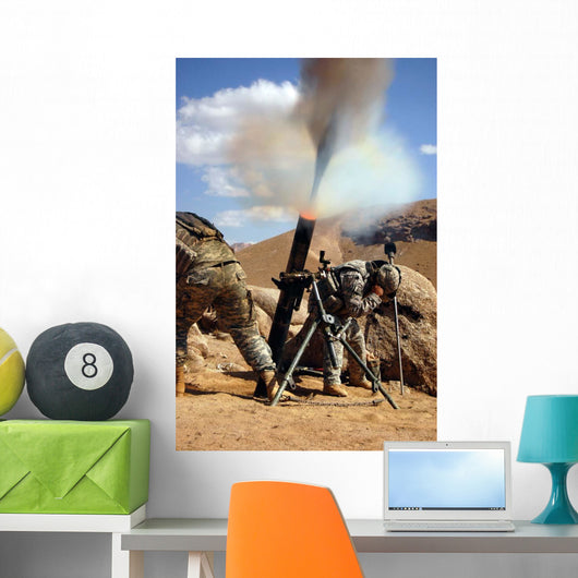 Us Army Soldiers Firing Wall Decal Design 2