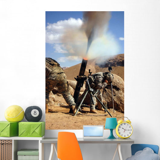 Us Army Soldiers Firing Wall Decal Design 2