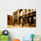 Soldiers Patrolling past Facade Wall Decal