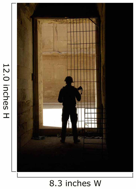 Us Army Soldier Checking Wall Decal