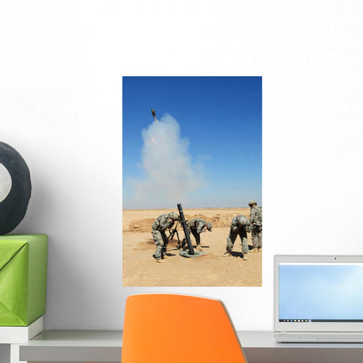 Us Army Soldiers Firing Wall Decal Design 3