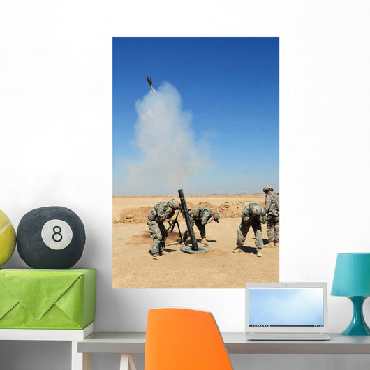 Us Army Soldiers Firing Wall Decal Design 3
