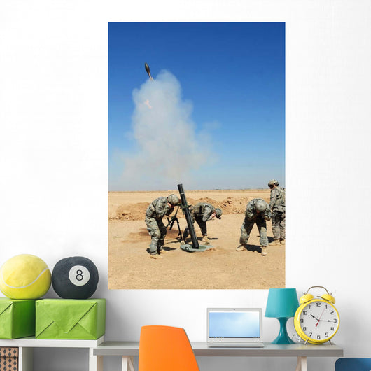 Us Army Soldiers Firing Wall Decal Design 3