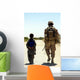 Rear Us Marine Walking Wall Decal
