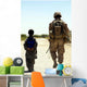Rear Us Marine Walking Wall Decal