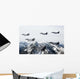 Six-ship Formation Aircraft Fly Wall Decal Design 1