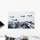 Six-ship Formation Aircraft Fly Wall Decal Design 1
