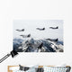 Six-ship Formation Aircraft Fly Wall Decal Design 1