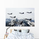Six-ship Formation Aircraft Fly Wall Decal Design 1