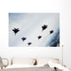 Six-ship Formation Aircraft Fly Wall Decal Design 2