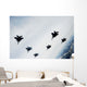 Six-ship Formation Aircraft Fly Wall Decal Design 2